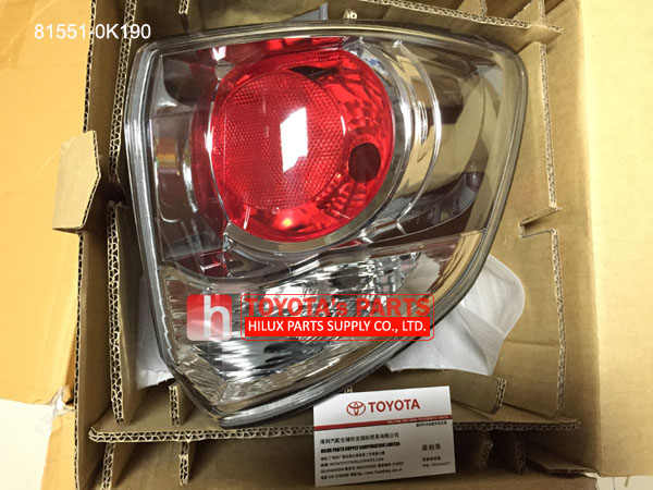 81551-0K190,Genuine Toyota Fortuner Rear Lamp,81561-0K200